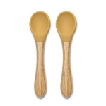Immagine di Cucchiaini in silicone con bambù - 2pz